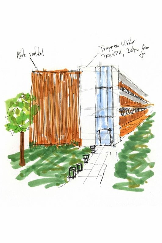 Studentenwohnheim Konzept – modulares Wohngebäude im Rahmen eines Serienprojekts